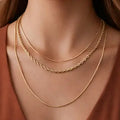 18K Gold Plated Waterproof Stainless Steel Chain Necklace