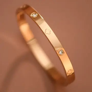 18K Gold Plated Waterproof Stainless Steel Bangle
