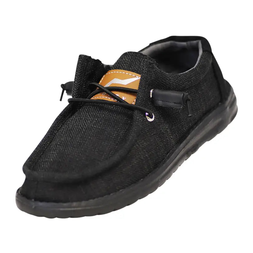 Norty - Boy's and Girl's Lightweight Loafer Slip On Lace Up