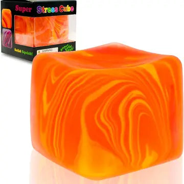 Relaxing Swirl Squeeze Stress Toy Colorful Fidget Cube