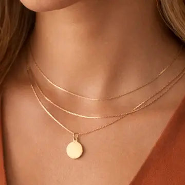 18K Gold Plated Waterproof Stainless Steel Chain Necklace