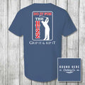 'round Here Clothing Huzz Golf China Blue