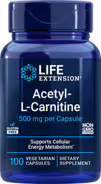 Acetyl-L-Carnitine 500 mg, 100 vegetarian capsules