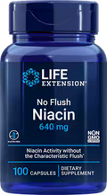 No Flush Niacin Inositol Hexanicotinate 640 mg, 100 capsules