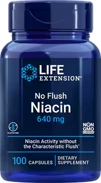 No Flush Niacin Inositol Hexanicotinate 640 mg, 100 capsules