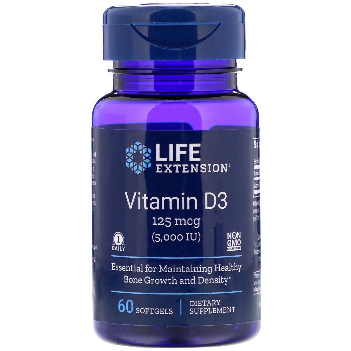 LIFE- D3 125MCG (5000 IU) 60 count