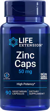 Zinc Caps 50 mg, 90 vegetarian capsules