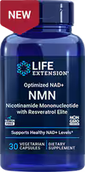 NMN Nicotinamide Mononucleotide with Resveratrol Elite™ Optimized NAD+ 30 vegetarian capsules
