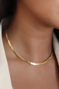 18K Gold Pvd Plated Waterproof Stainless Steel Chain Necklace