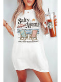 Salty Moms Beach Day Graphic Cotton Tunic Tee