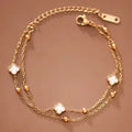 18K Gold Pvd Plated Waterproof Stainless Steel Chain Bracelet