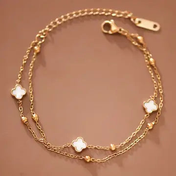 18K Gold Pvd Plated Waterproof Stainless Steel Chain Bracelet