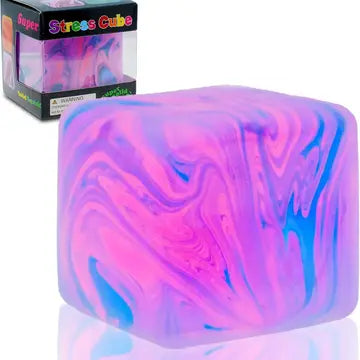 Relaxing Swirl Squeeze Stress Toy Colorful Fidget Cube