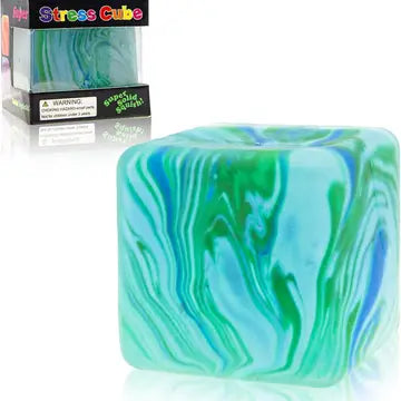 Relaxing Swirl Squeeze Stress Toy Colorful Fidget Cube